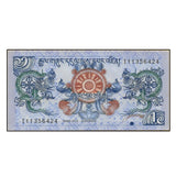 Bhutan set 2 pcs ( 1 5 Ngultrum ) 2006-2013 , P-27 28 , UNC original  Banknote