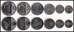 Philippines set 6 pcs coins UNC original coin