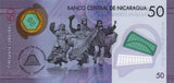 Nicaragua 50 Cordobas 2014(2015) P-New Polymer UNC Original Banknote