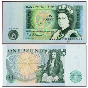UK Great Britain England 1 Pound 1978 P-377 UNC Original Banknote