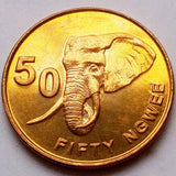 Zambia 50 ngwee 2012 KM#208, UNC original coin