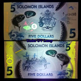 Solomon Islands, 5 Dollars 2019 P-new Polymer Banknote, UNC Original Banknote