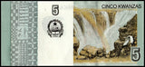 Angola set 2 pcs (  5+10 Kwanzas ) 2012(2017) Banknotes P-New UNC Original Banknote