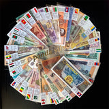 Set 52 pcs banknotes from 28 different Countries UNC ,real original (but most expired now), with red envelope, world banknote bill