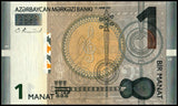 Azerbaijan 1 Manat 2009 P-31, UNC Original Banknote