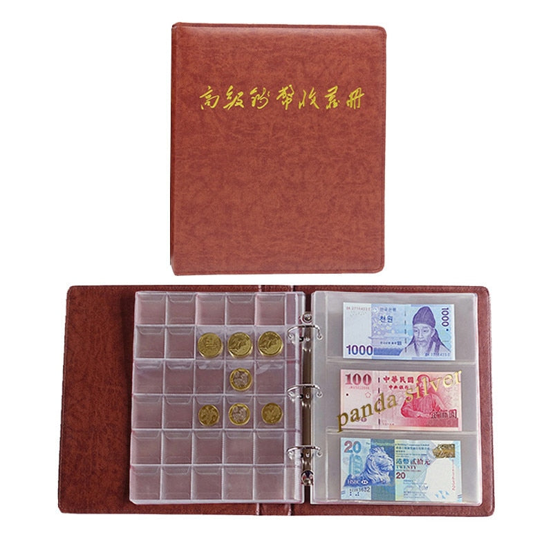 Coin and banknote Album , paper money bank note Collection Storage Ki ...