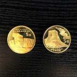 China Set 2 coins , 5 Yuan , 2002 UNC Commemorative original coin Terra Cotta Army Soldiers + Great Wall Heritage collection