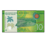 Nicaragua 10 Cordobas Polymer UNC Original Banknote P-New