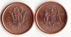 Barbados 1 Dime Random year Original Coin 1 piece