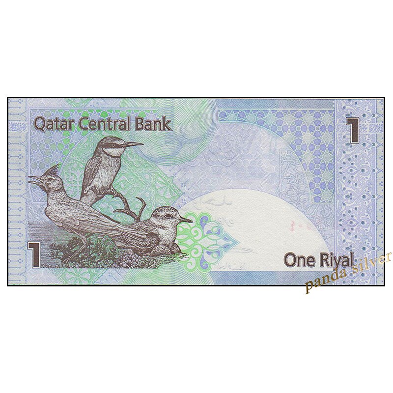 Qatar 1 Riyal UNC 2008-2015 original banknote P-28 , world asia colle ...