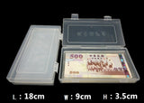 Protect Bag 100 pcs + Storage Box 1piece kit for banknote paper money collect