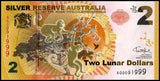 Silver Reserve Australia 2 Dollars 2016 Zodiac Monkey original banknote UNC