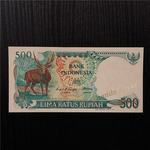 Indonesia 500 Rupiah 1988 P-123 UNC Original Banknote , rare