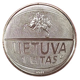 Lithuania 1 Litas 2011 coin  KM#177 Basketball Championship UNC original