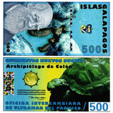 Galapagos Islands 500 DOS MIL Quinientos Nuevos Sucres Polymer banknote 2012 UNC