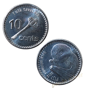 Fiji 10 Cents 2012 UNC Original Coin