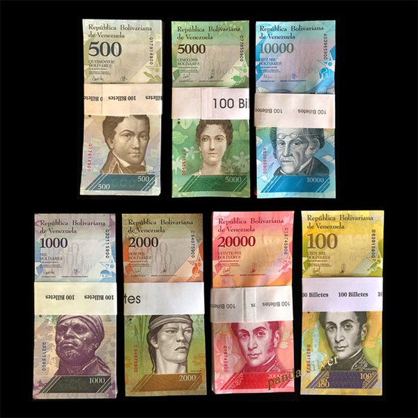 Venezuela Full Set 7 piece X 100 sets ( bundle ) , 2-100 500-20000