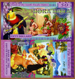 South Pacific States 50 Bora 1 piece FANTASY Polymer Banknote