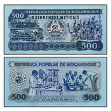 Mozambique 500 Meticais 1989 P-131 UNC original banknote