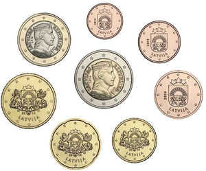 Latvia Set 8 PCS Coin for Collection