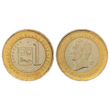 Venezuela 1 Bolivar, Random Year Coin for Collection 24mm