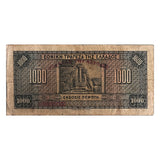 Greece 1000 Drachma, 1926 P-100, Used XF Condition, Expired Banknote for Collection