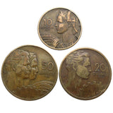 Yugoslavia Set 3 PCS Coins, 1955, Old Used Condition Original Coin