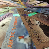 Arctic Territories, Set 14 PCS, 1-500 Polar, Animal Polymer Bank Banknote ( 2010 - 2017 ) Banknotes , UNC Condition, Banknote