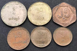 Myanmar Set 6 PCS Coins, 1975-1987, Burma Old Used Condition VF, Coin for Collection