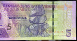 Zimbabwe 5 Dollars, 2019 P-102, UNC Banknote for Collection