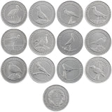 Turkey, Set 12 PCS Coins, Bird Edition, 2020, Original Coin for Collection