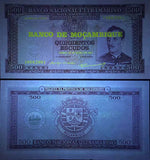 Mozambique, 500 Escudos, 1967 P-118, Big Size Banknote, UNC Original Banknote for Collection