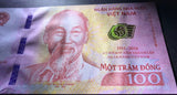 Vietnam 100 Dong, 2016 P-125, The 65th Anniversary of The Founding of The National Bank, Banknote for Collection