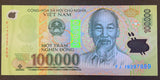 Vietnam 100000 Dong, Random Year, Polymer Original Banknote for Collection