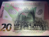 Mexico 20 Pesos, 2021 P-New, Polymer Banknote for Collection