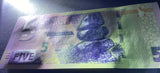Zimbabwe 5 Dollars, 2019 P-102, UNC Banknote for Collection