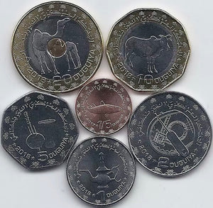 Mauritania Set 6 PCS Coins, Coin for Collection