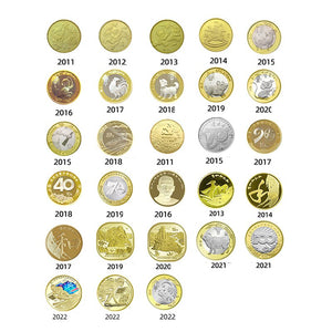 China, 2011-2022, Commemorative Coin, Set lot, UNC Original Coins for Collection