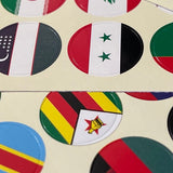 192 Country Nation or Organization Flag Stickers, Flag Sticker for Mark Countries travel Map, Flag Sticker for Decor Collection Kit