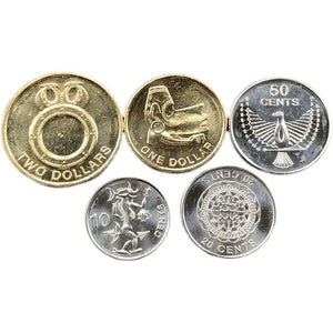 Solomon Islands, Set 5 PCS Coins, Original Coin for Collection