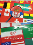 Flag Stickers for 32 Soccer Teams of Countries, 2022 Football World, Qatar Soccer Cup, Flag Sticker Mark Country Match Schedule