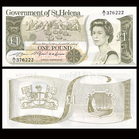 St.Helena, 1 Pound, 1981 P-9, UNC Original Banknote for Collection