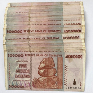 Zimbabwe 5 billion Dollars, 2008, Used VF Condition, Banknote for Collection, 1 Piece