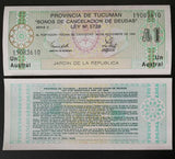 Argentina Tucuman 1 Austral, 1991 S2711, Banknote