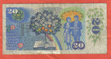 Czechoslovakia, 20 Korun, 1988 P-95, Used Condition (F), Banknote for Collection