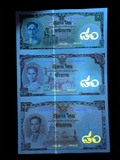 Thailand Uncut Banknotes ( 3 PCS in 1 Sheet ) , Real Uncut Banknotes for Collection, Banknote, 80th Anniversary