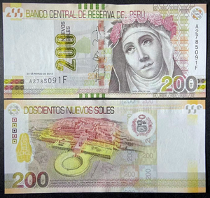 Peru, 200 Soles, 2012, P-191, UNC Original Banknote for Collection