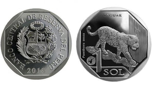 Peru 2018 1 Nuevo Sol JAGUAR Fauna Collection NEW UNC original coin 1 piece