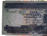 Solomon 5 Dollars, 2004-2011 P-26, UNC Original Banknote for Collection