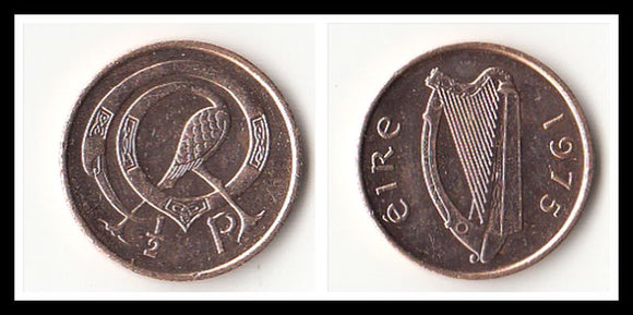 Ireland 1/2 Penny ( random year ) KM#19 original coin